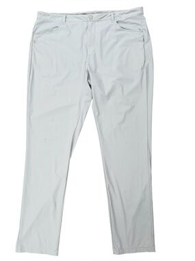 Rhone Commuter Five Pocket Pants Mens Size 40 Performance Stretch Light Gray